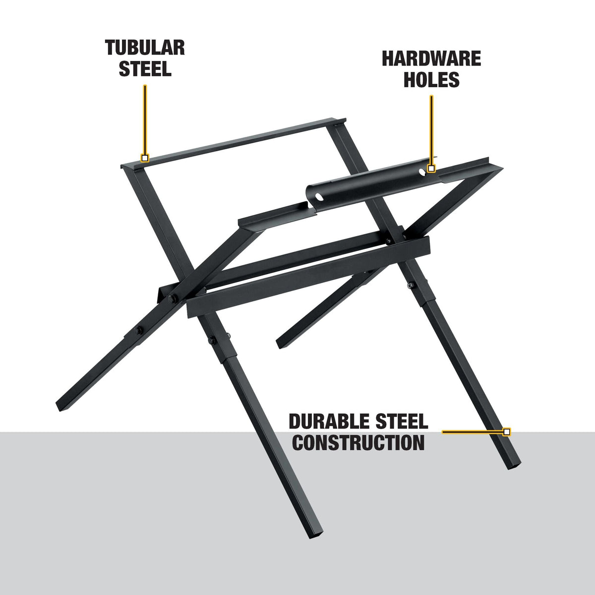 DEWALT DW7451 Table Saw Stand For Jobsite, 10-Inch - feature callout