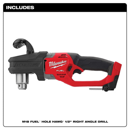 Milwaukee 2807-20 M18 FUEL™ HOLE HAWG™ 1/2 in. Right Angle Drill - feature callout