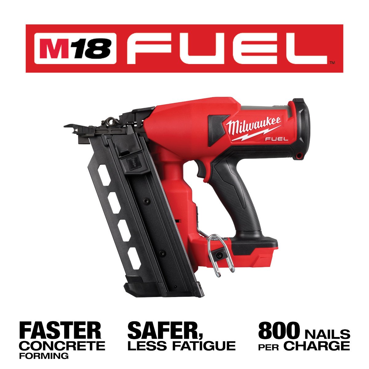 Milwaukee 2844-20 M18 FUEL™ Duplex Nailer - feature callout