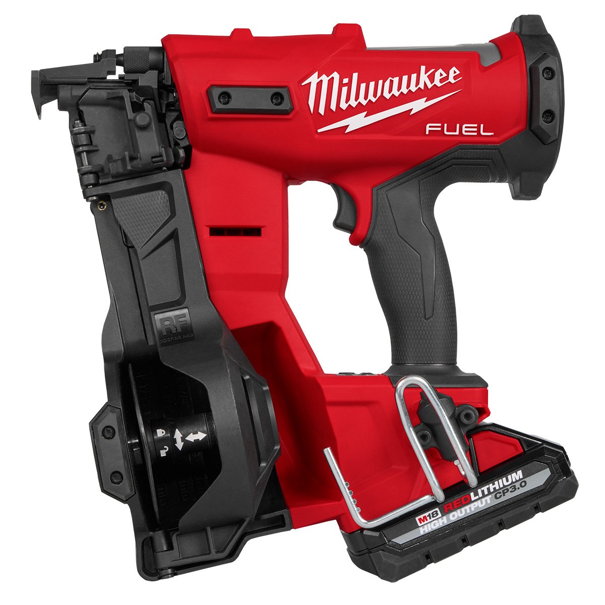 Milwaukee 2909-21 M18 FUEL™ Coil Roofing Nailer Kit - product view