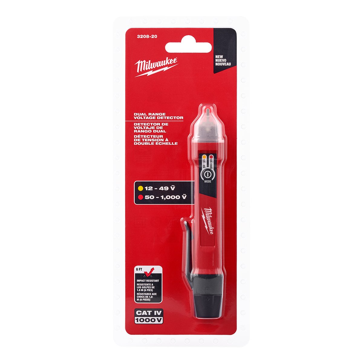 Milwaukee 3208-20 Dual Range Non-Contact Voltage Detector (12V-1000V AC) - product view