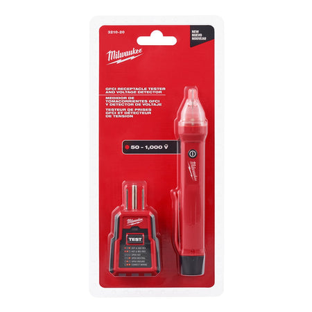 Milwaukee 3210-20 GFCI Receptacle Tester and Voltage Detector Kit - product view