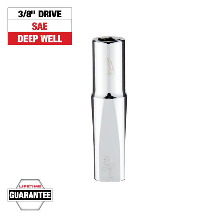 Milwaukee 45-34-3750 3/8 in. Drive 3/8 in. SAE 6-Point Deep Socket - feature callout
