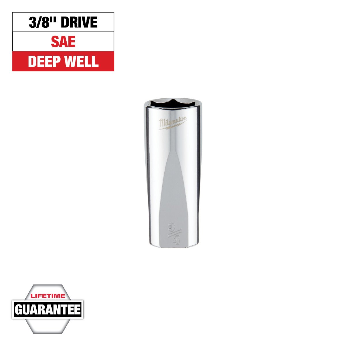 Milwaukee 45-34-7500 3/8 in. Drive 3/4 in. SAE 6-Point Deep Socket - feature callout