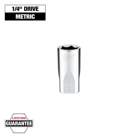 Milwaukee 45-34-9035 1/4 in. Drive 9mm Metric 6-Point Socket - feature callout