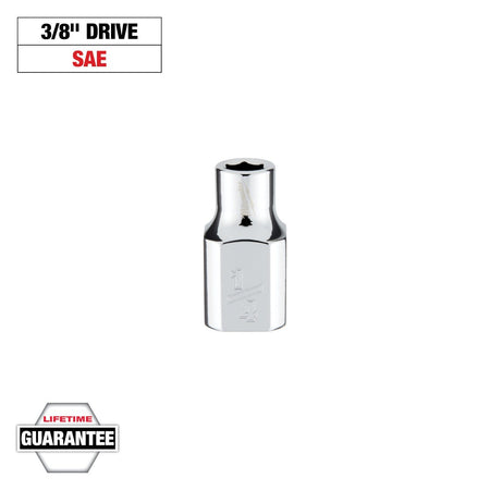 Milwaukee 45-34-9060 3/8 in. Drive 1/4 in. SAE 6-Point Socket - feature callout