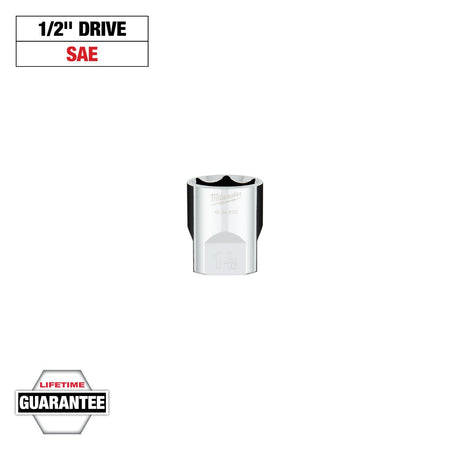 Milwaukee 45-34-9109 1/2 in. Drive 1-1/16 in. SAE 6-Point Socket with FOUR FLAT™ Sides - feature callout