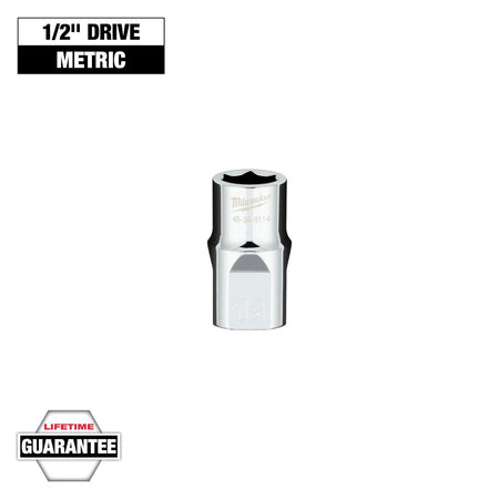 Milwaukee 45-34-9114 1/2 in. Drive 13MM Metric 6-Point Socket with FOUR FLAT™ Sides - feature callout