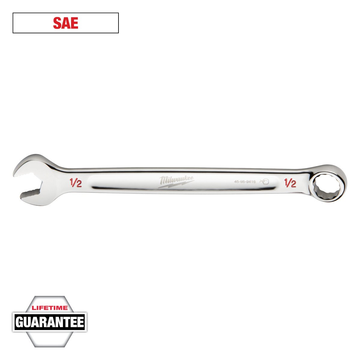 Milwaukee 45-96-9416 1/2" SAE Combination Wrench - feature callout