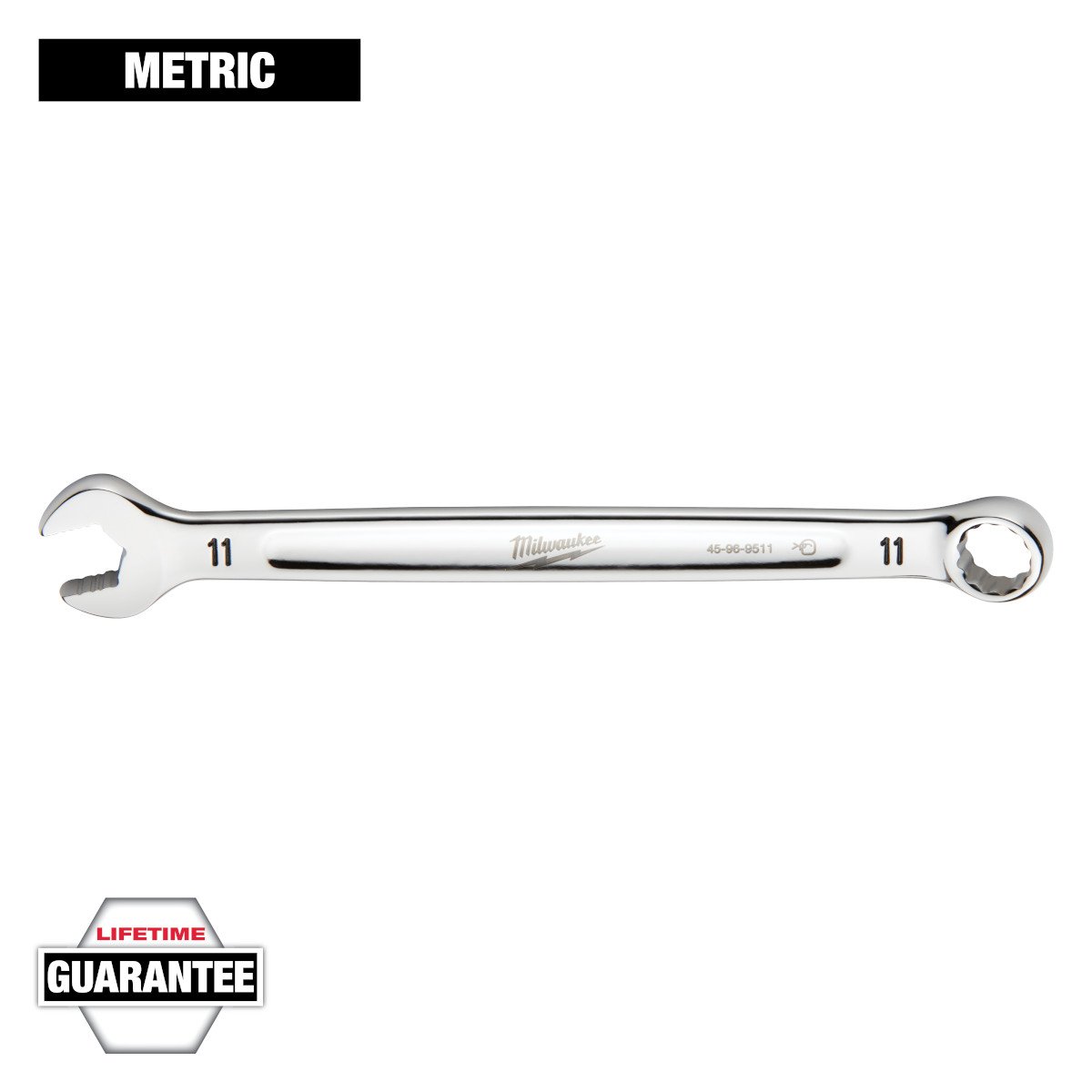 Milwaukee 45-96-9511 11mm Metric Combination Wrench - feature callout