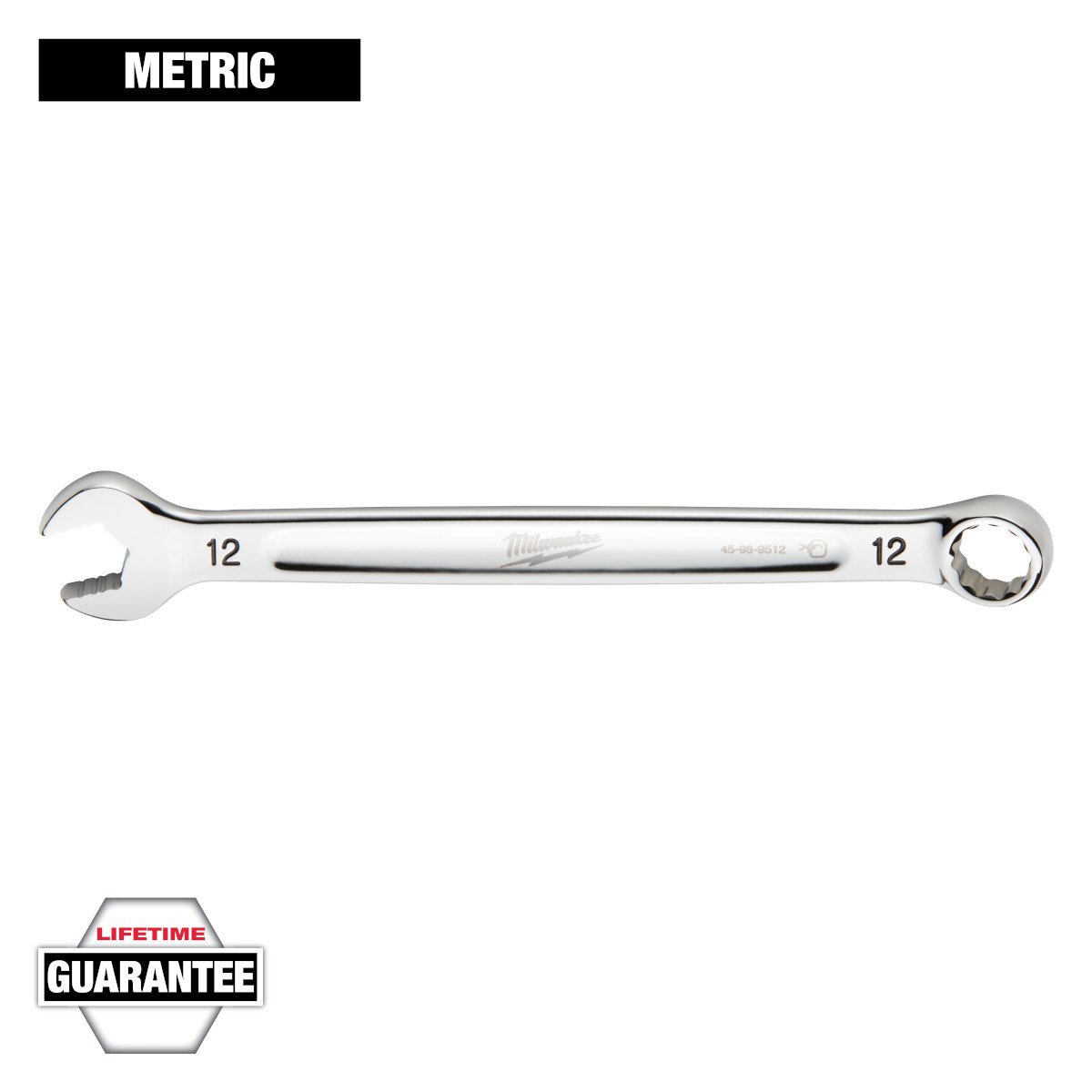 Milwaukee 45-96-9512 12mm Metric Combination Wrench - feature callout