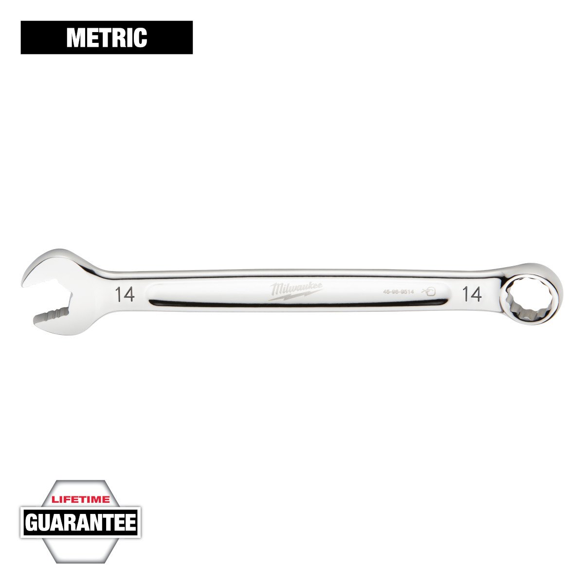 Milwaukee 45-96-9514 14mm Metric Combination Wrench - feature callout