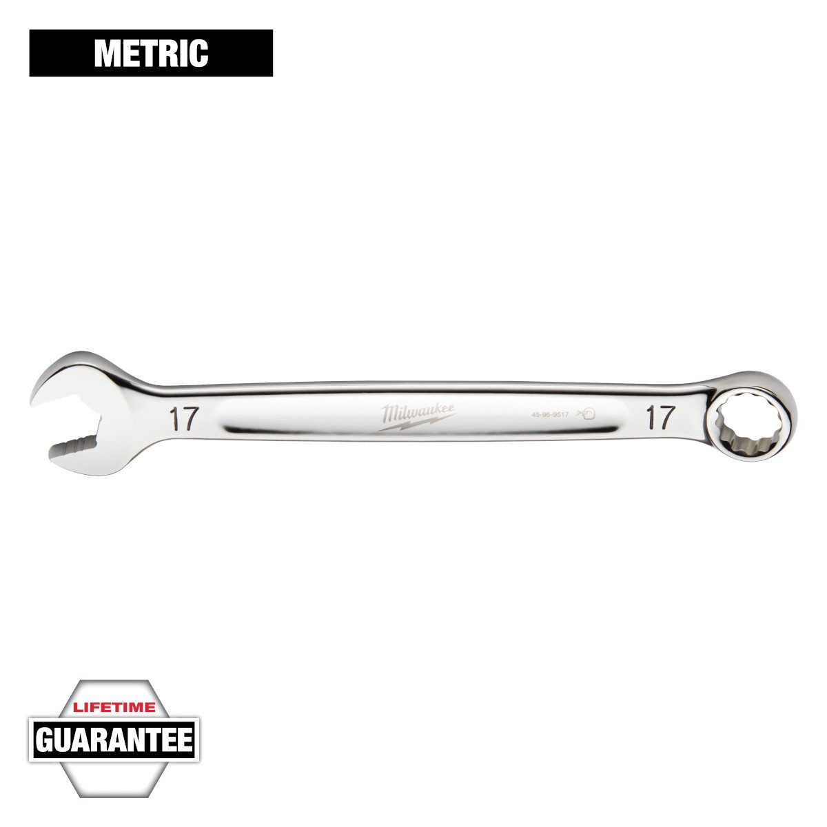 Milwaukee 45-96-9517 17mm Metric Combination Wrench - feature callout