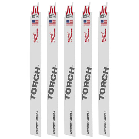 Milwaukee 48-00-5789 12" 18 TPI The Torch™ SAWZALL® Blades (5 Pk) - product view