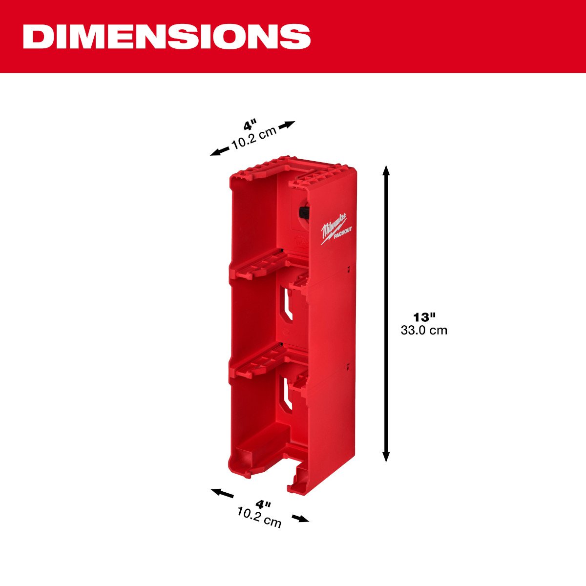 Milwaukee 48-22-8339 PACKOUT™ M18™ Battery Rack - feature callout
