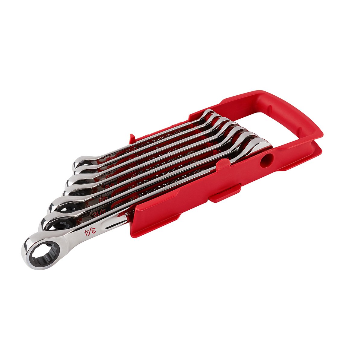 Milwaukee 48-22-9406 7pc Ratcheting Combination Wrench Set - SAE - product view