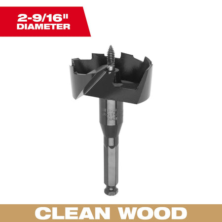 Milwaukee 48-25-2562 Selfeed Bit 2-9/16" - feature callout