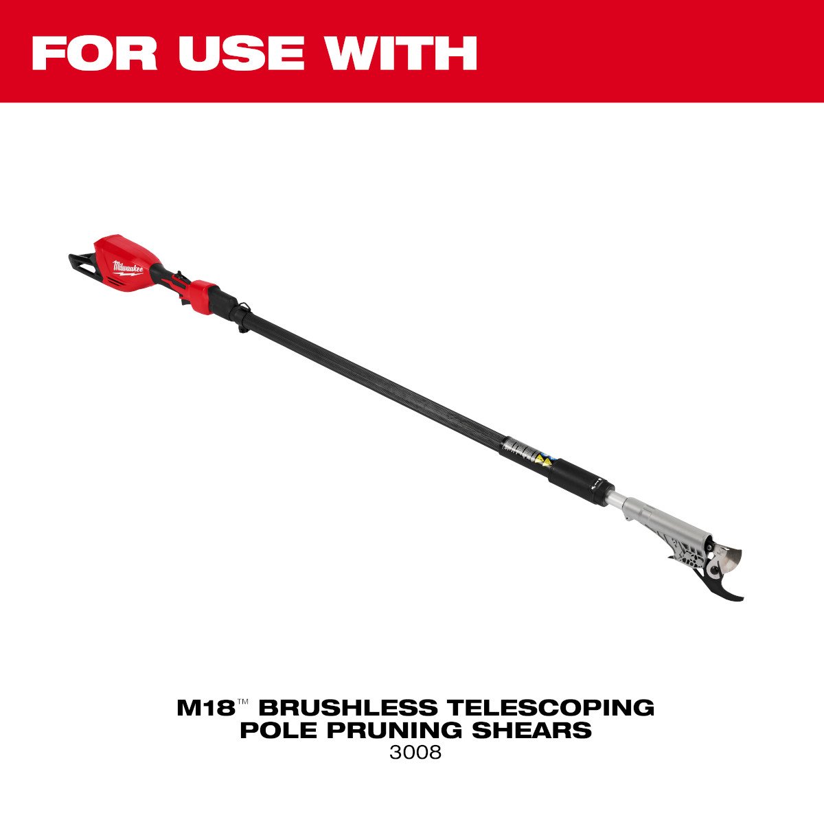 Milwaukee 48-44-2770 M18™ Brushless Telescoping Pole Pruning Shears Cutting Blade - feature callout