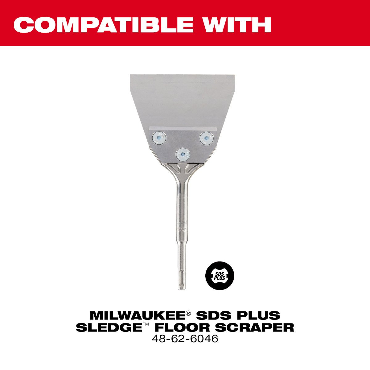Milwaukee 48-62-1914 SDS PLUS SLEDGE™ Floor Scraper Replacement Kit - feature callout