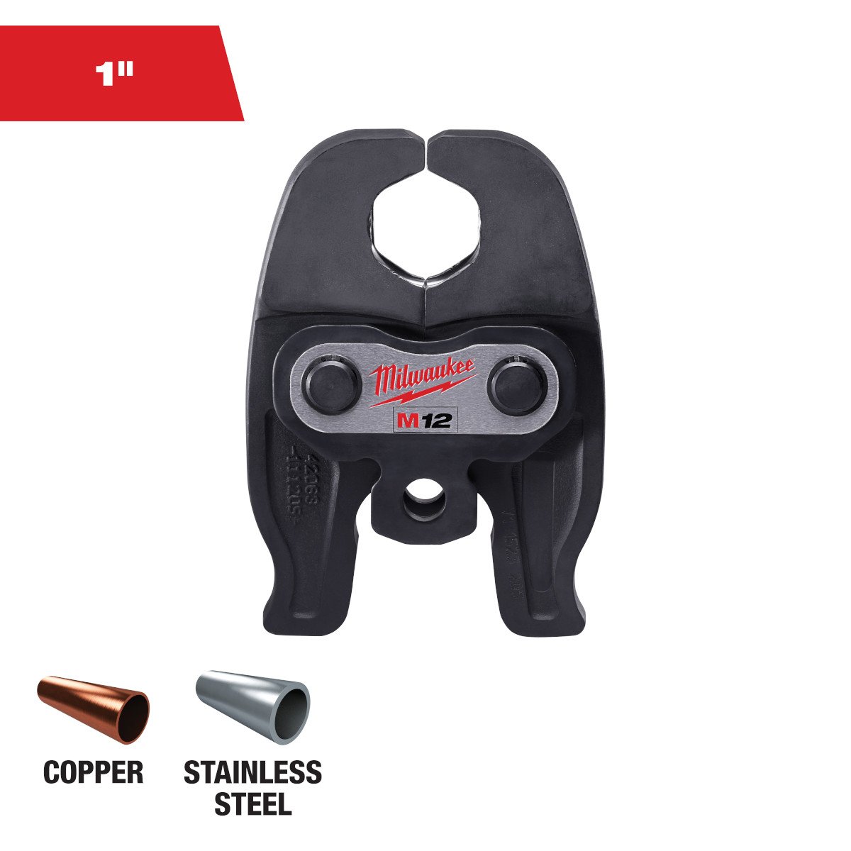 Milwaukee 49-16-2452 1-inch CTS-V Press Jaw for M12 FORCE LOGIC - feature callout