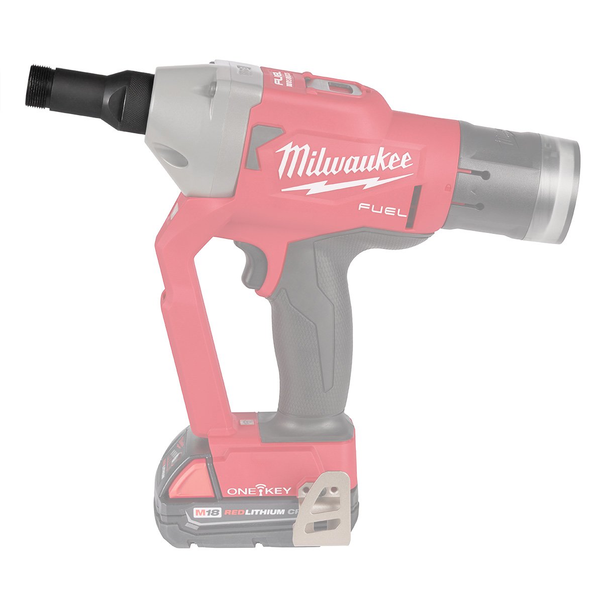 Milwaukee 49-16-2661HT M18 FUEL™ 1/4” Lockbolt Tool w/ ONE-KEY™ Hucktainer® Fastener Adapter - product view