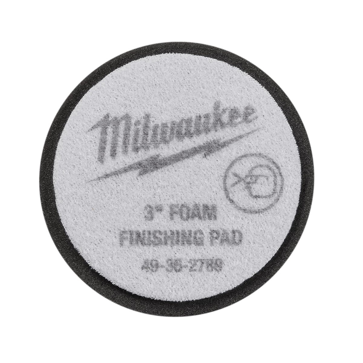 Milwaukee 49-36-2789 3 in. Black Foam Finishing Pad - product view