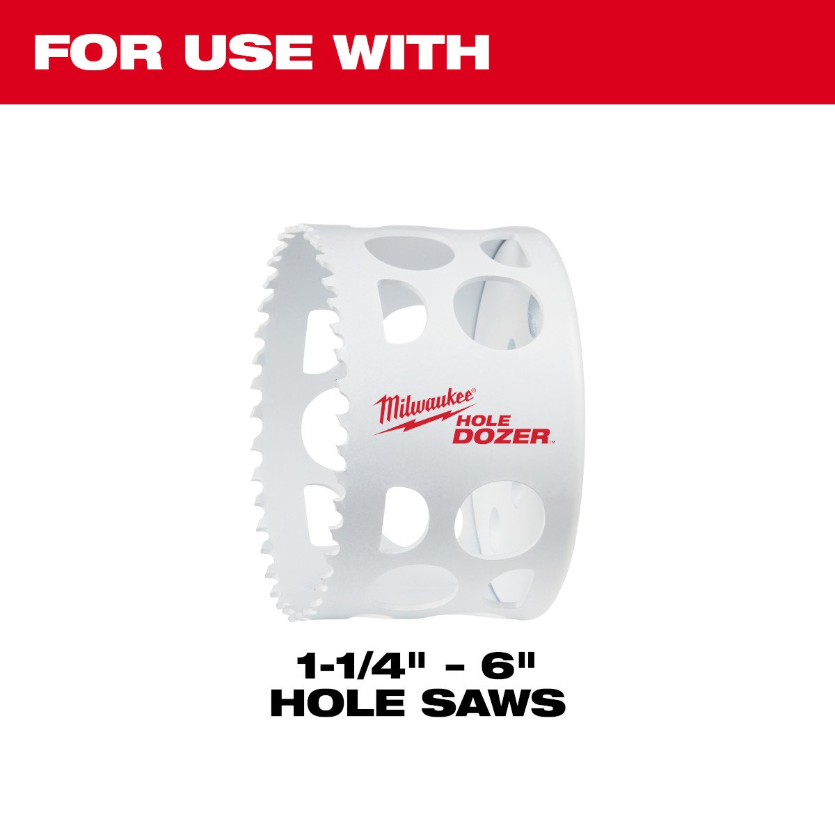 Milwaukee 49-56-9100 Large Thread Quick Change Arbor, 7/16" Shank - feature callout