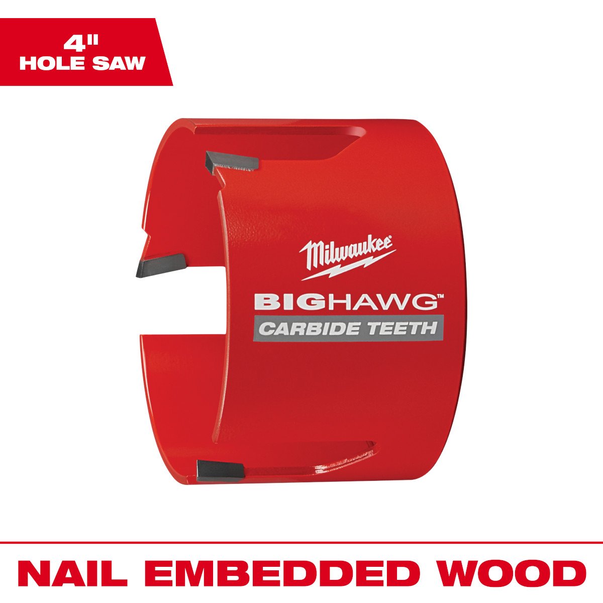 Milwaukee 49-56-9245 4 in. BIG HAWG™ with Carbide Teeth - feature callout