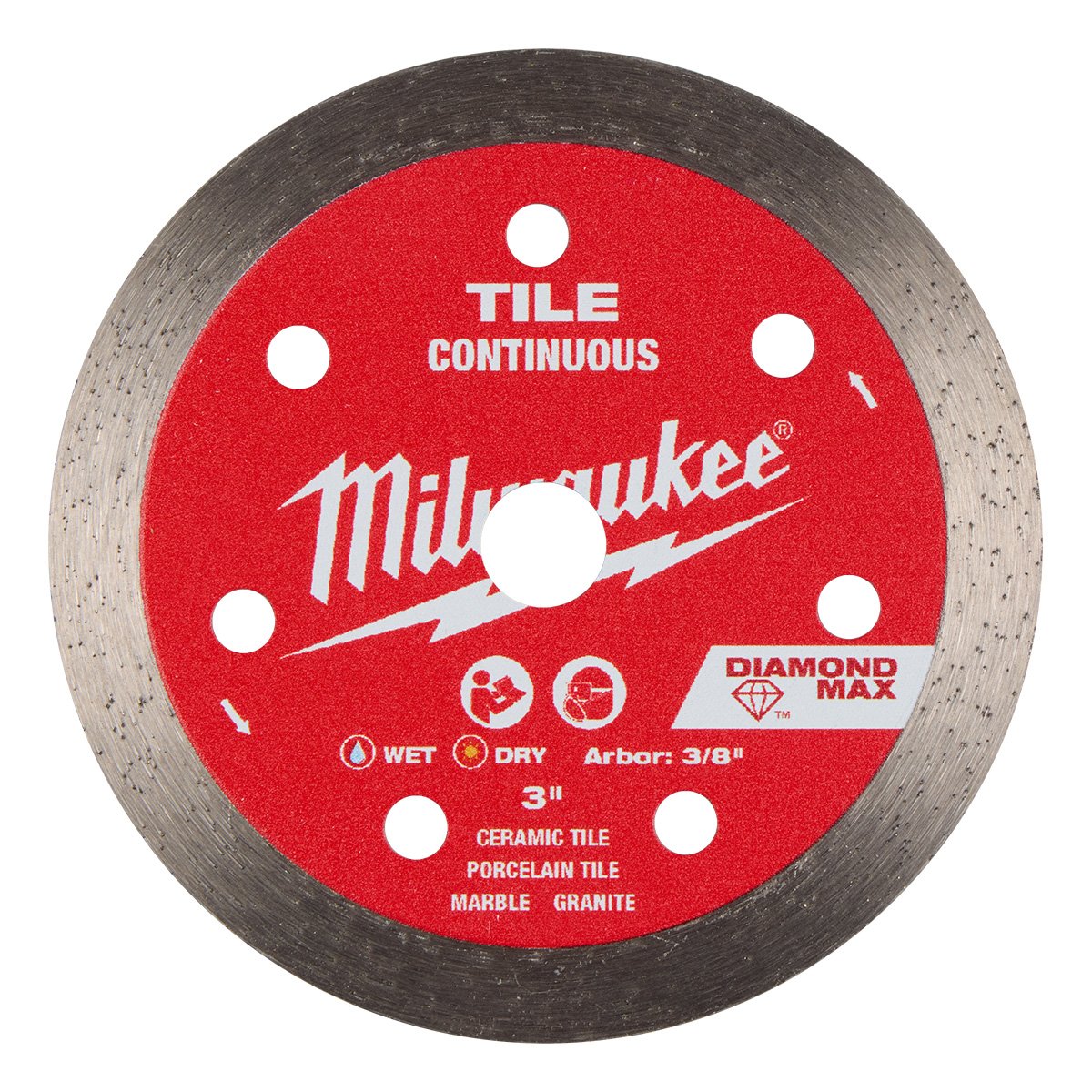 Milwaukee 49-94-3010 3 in. Diamond Tile Blade - product view