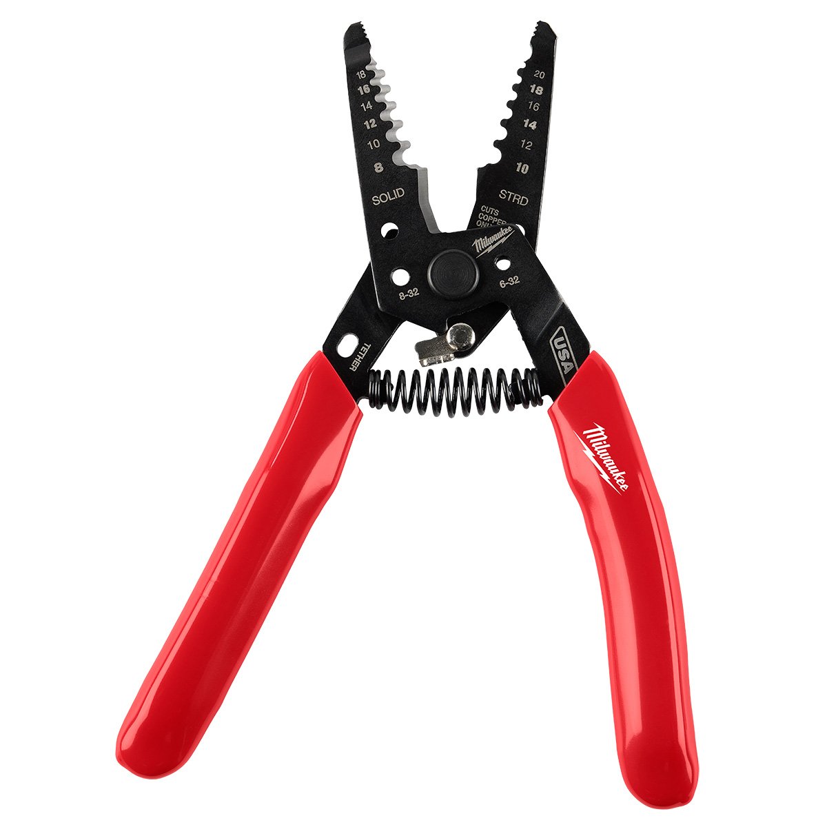 Milwaukee MT702 8-20 AWG Dipped Grip Wire Stripper & Cutter (USA) - product view