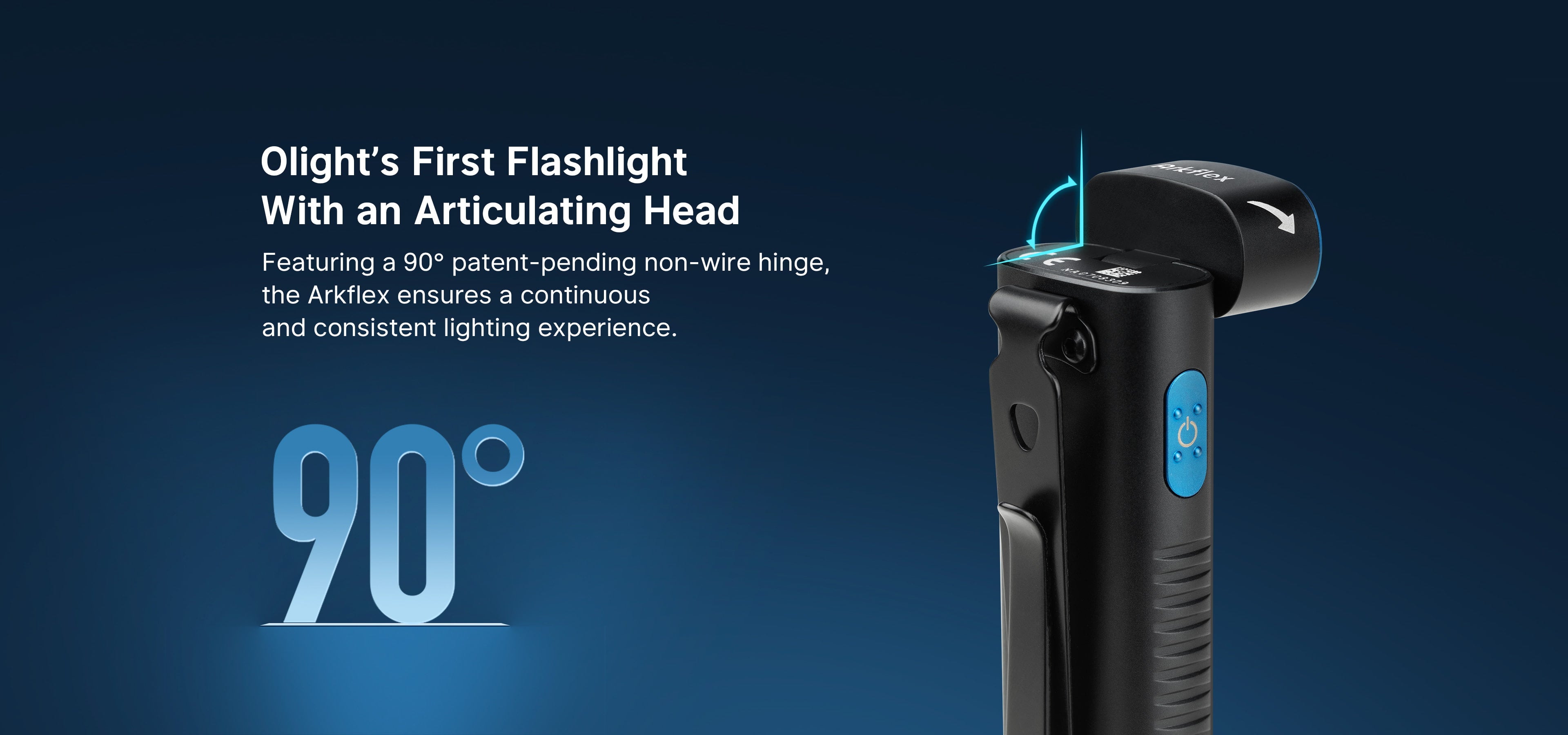 Lampe de poche réglable à angle droit Olight Arkflex