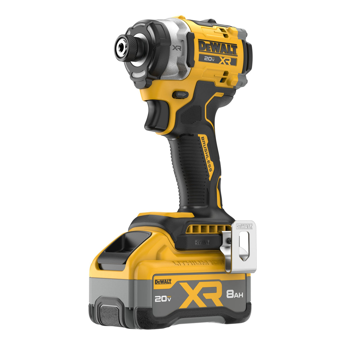 DEWALT DCF860WW1 20V MAX* XR® BRUSHLESS CORDLESS 3-SPEED HIGH TORQUE 1/4 IN. IMPACT DRIVER KIT WITH XR POWE - product view
