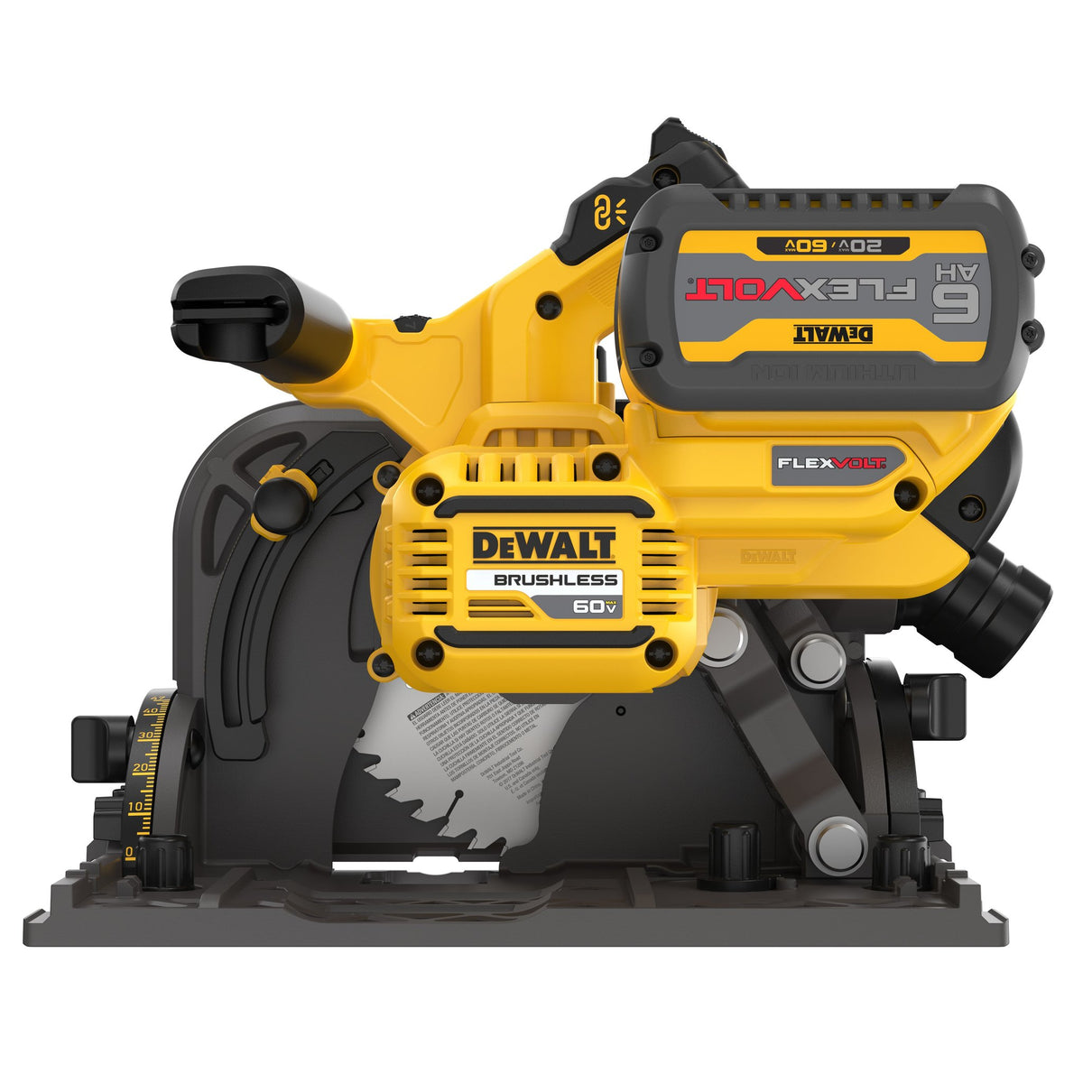 DEWALT DCS520T1 Flexvolt 60V Max Circular Saw, 6-1/2-Inch, Cordless Tracksaw Kit - product view