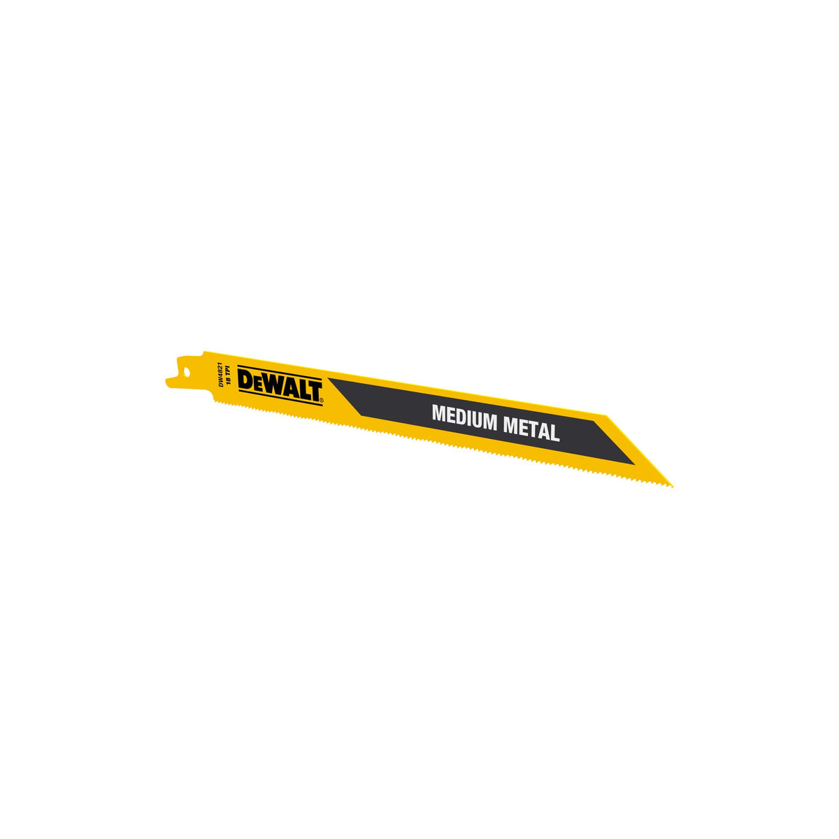 DEWALT DW4821 8-Inch 18 TPI Bi-Metal Reciprocating Saw Blade (5-Pack) - product view