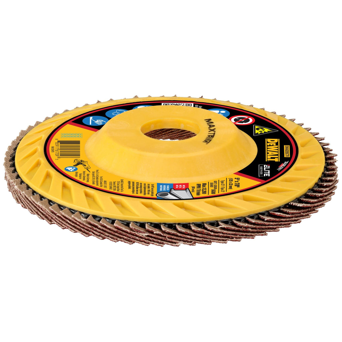 DEWALT DWA8285CTR 5IN X 7/8IN SR80 T27 TRIM FLAP DISC - product view