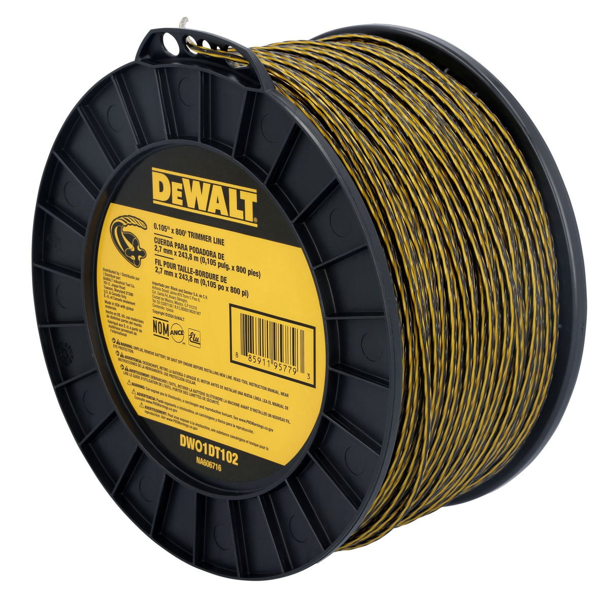 DEWALT DWO1DT102 0.105 in. X 700 ft. Trimmer Line - product view