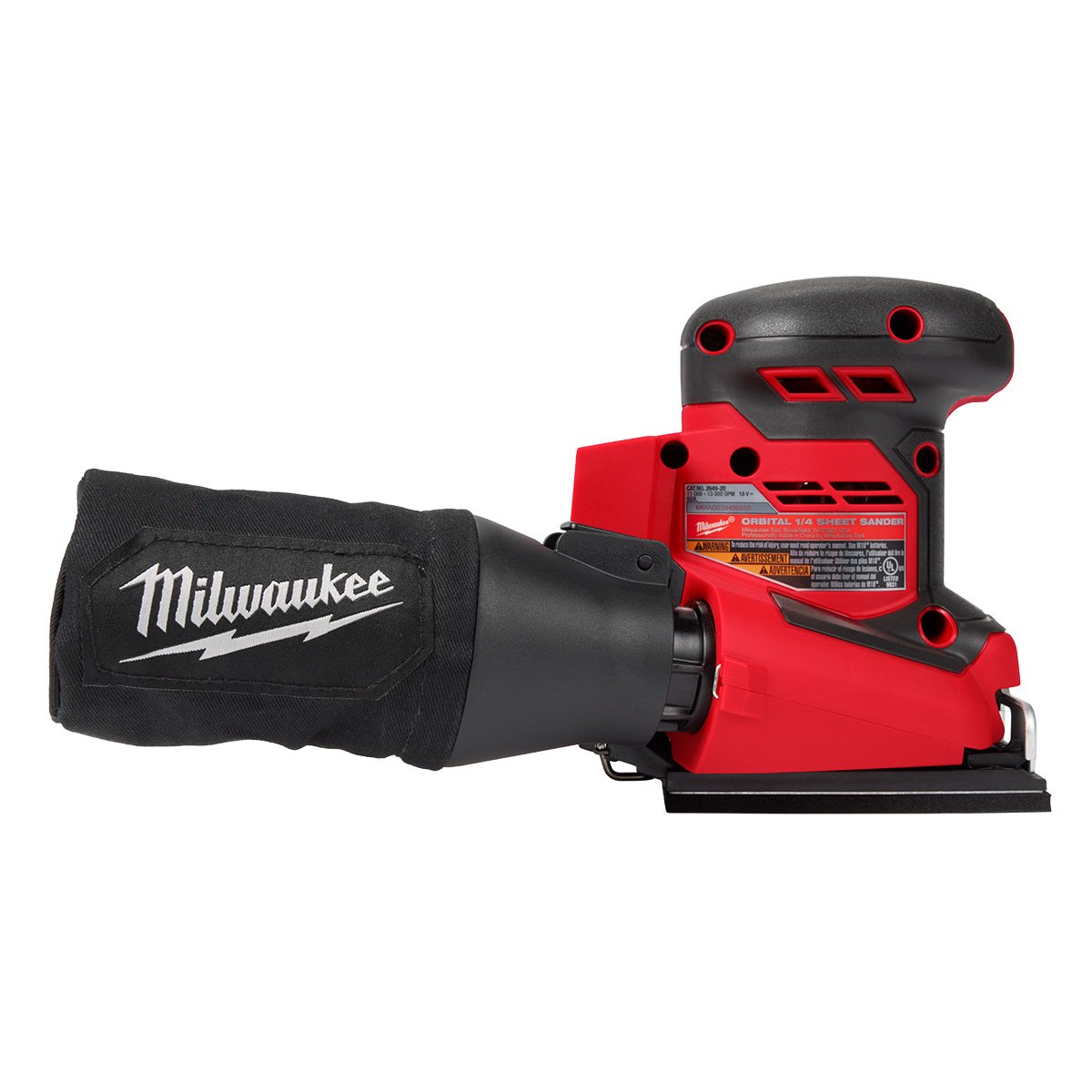 Milwaukee 2649-20 M18™ Orbital 1/4 Sheet Sander - product view