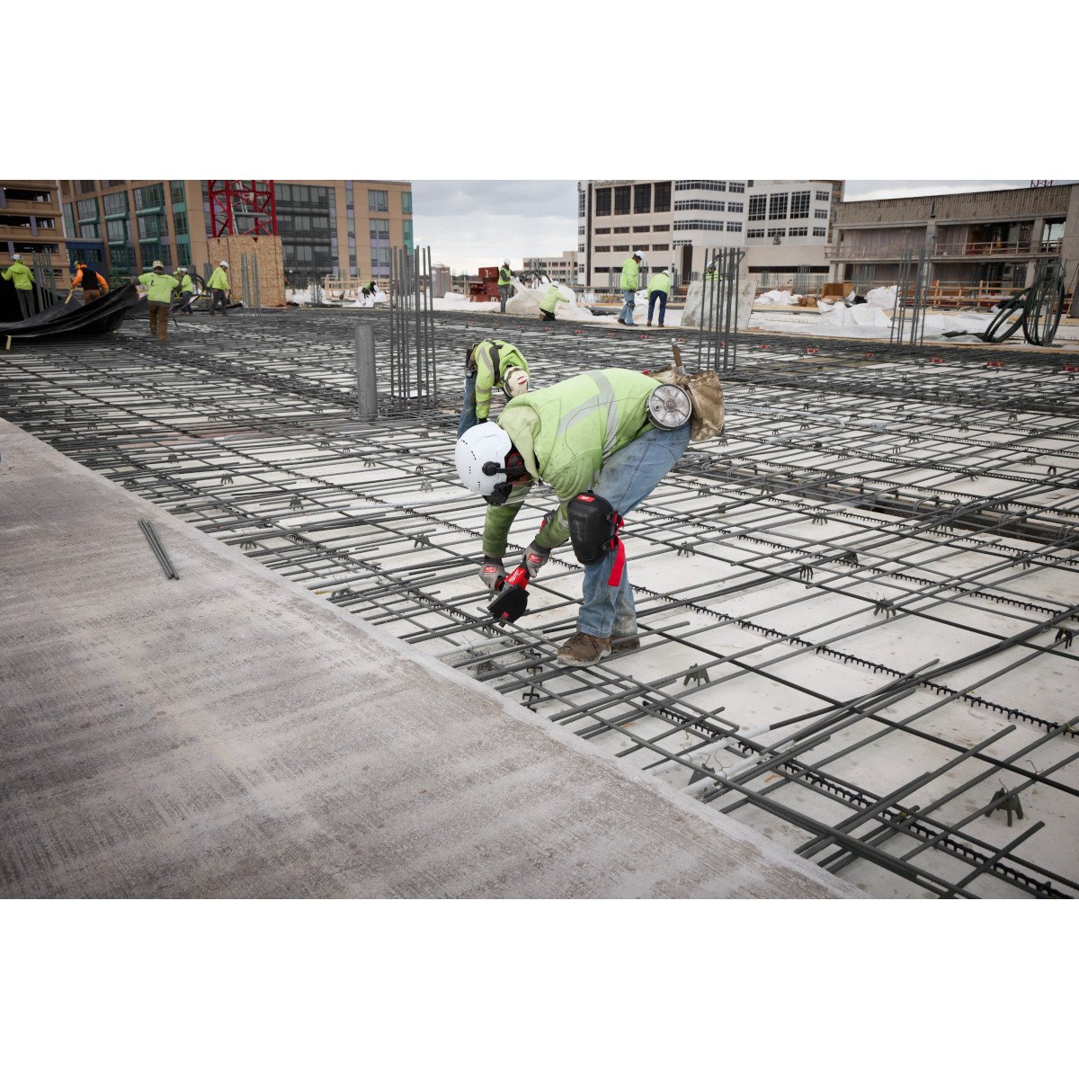 Milwaukee 3675-20 M18 FUEL™ #10 (1-1/4") Rebar Cutter - in use