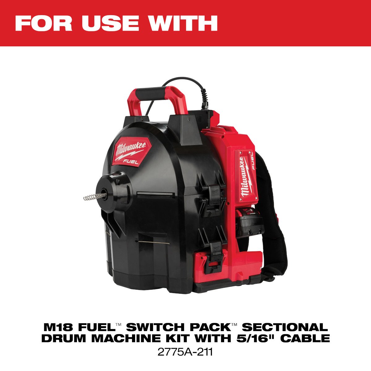Milwaukee 47-53-2775 M18 FUEL™ Switch Pack Drum - feature callout