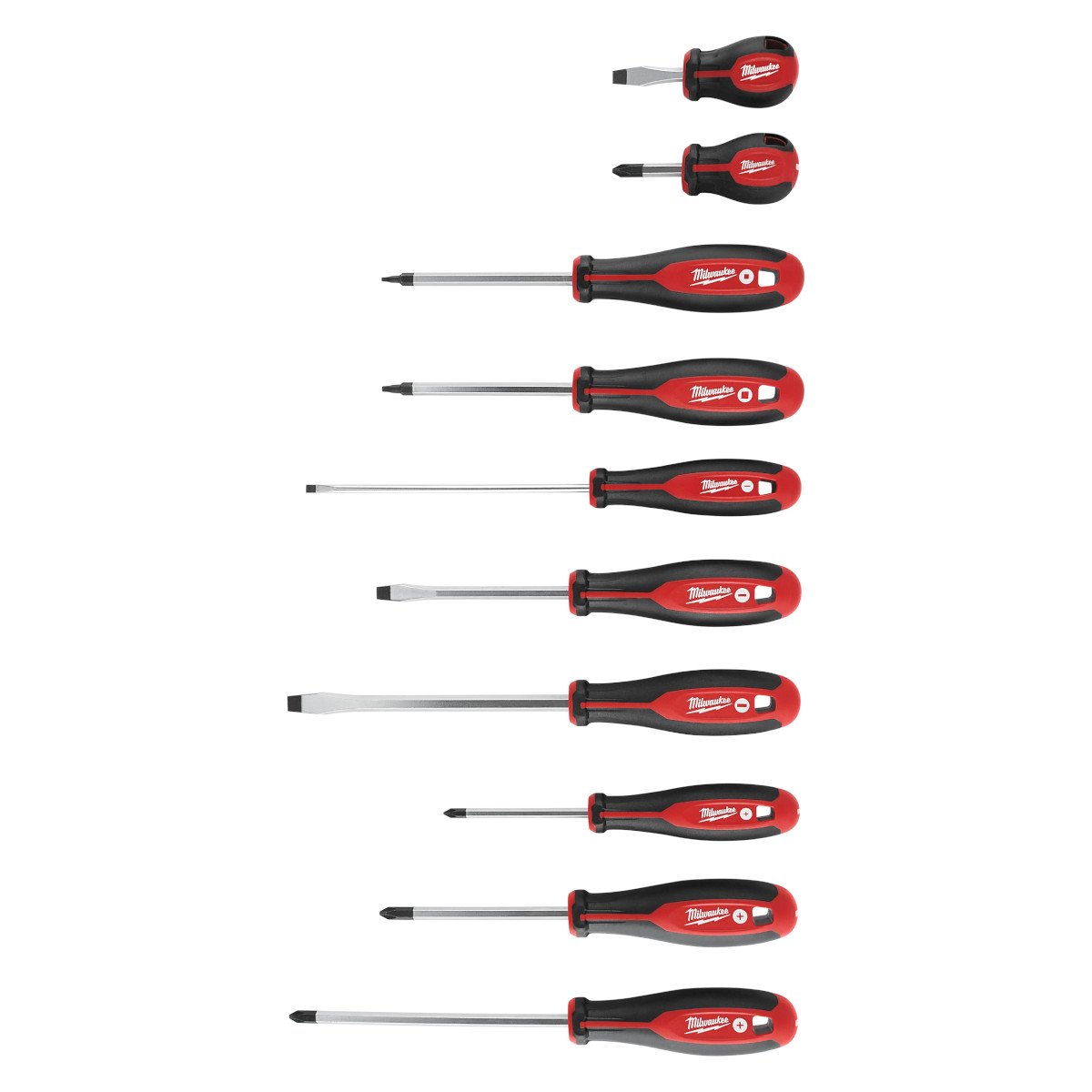 Milwaukee 48-22-2710 10pc Screwdriver Kit - feature callout