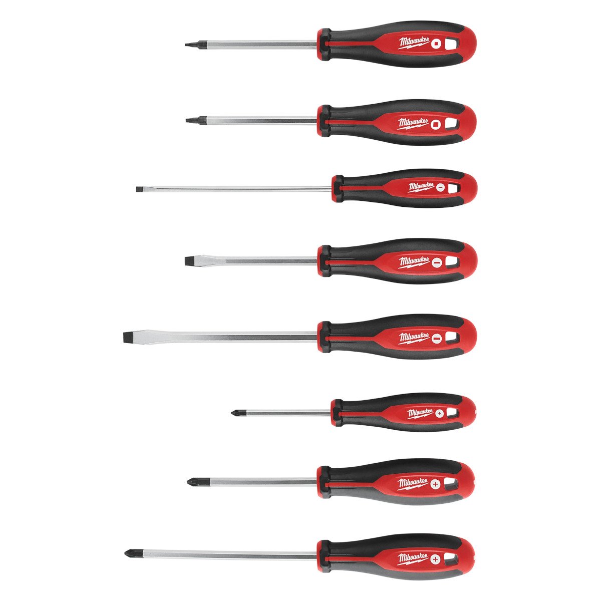 Milwaukee 48-22-2718 8pc Screwdriver Kit w/ Square - product view