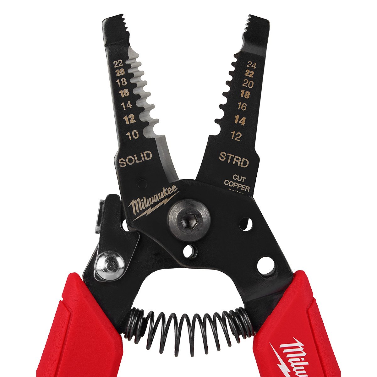 Milwaukee 48-22-3044 10-24 AWG Compact Comfort Grip Wire Stripper & Cutter - product view