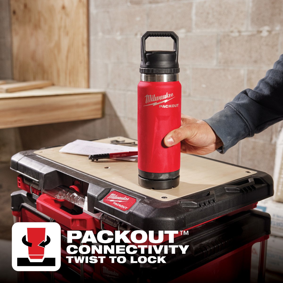 Milwaukee 48-22-8399X PACKOUT™ Twist to Lock Mount - feature callout