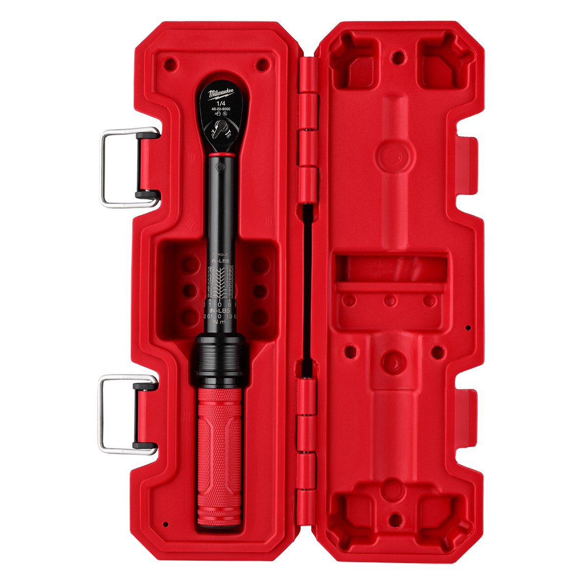 Milwaukee 48-22-9200 1/4" Drive Click Torque Wrench (40-200 in-lbs) - product view