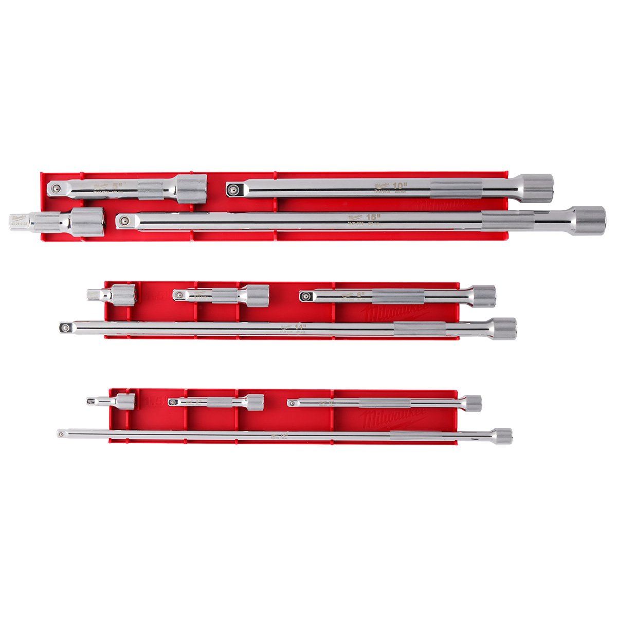 Milwaukee 48-22-9340 4pc 1/4” Drive Extension Set - product view