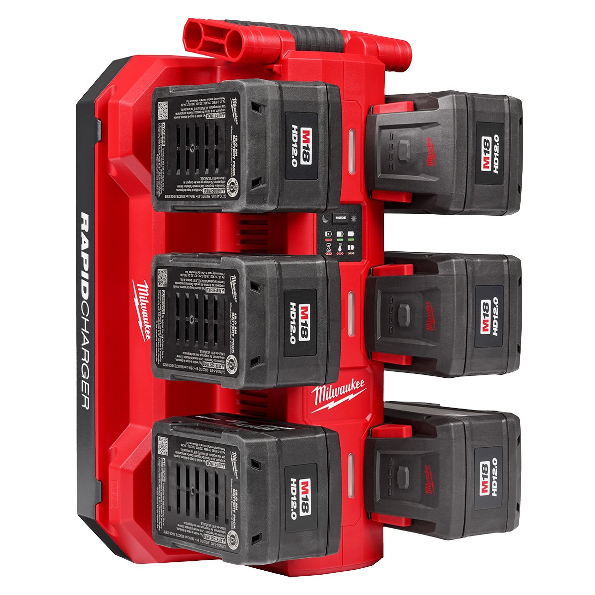 Milwaukee 48-59-1817 M18 Six Bay Daisy Chain Rapid Charger - product view