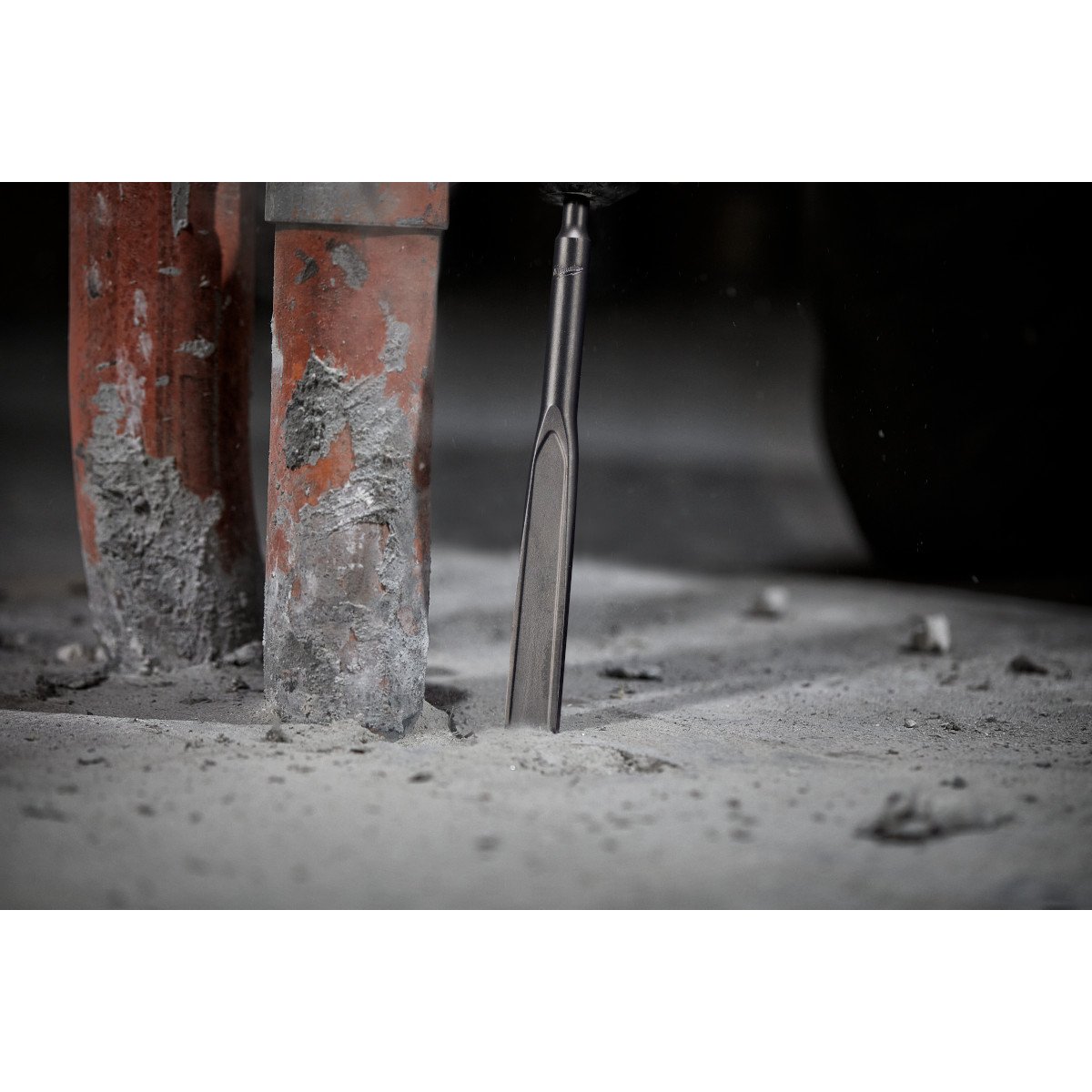 Milwaukee 48-62-6052 SDS PLUS SLEDGE™ 3/4" X 10" Flat Chisel - in use