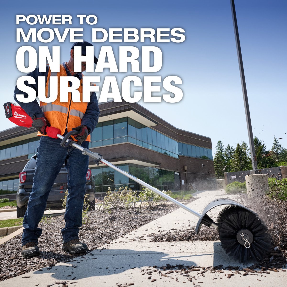 Milwaukee 49-16-2741 M18 FUEL™ QUIK-LOK™ Bristle Brush Attachment - feature callout