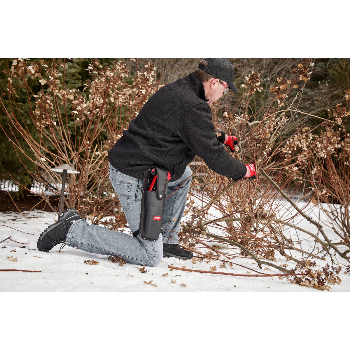 Milwaukee 49-17-2765 M12™ Brushless Pruning Shears Holster - in use