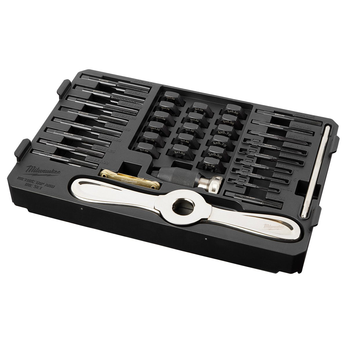 Milwaukee 49-22-5603 38PC Metric Tap & Die PACKOUT™ Set w/ Hex-LOK™ 2-in-1 Handle - product view